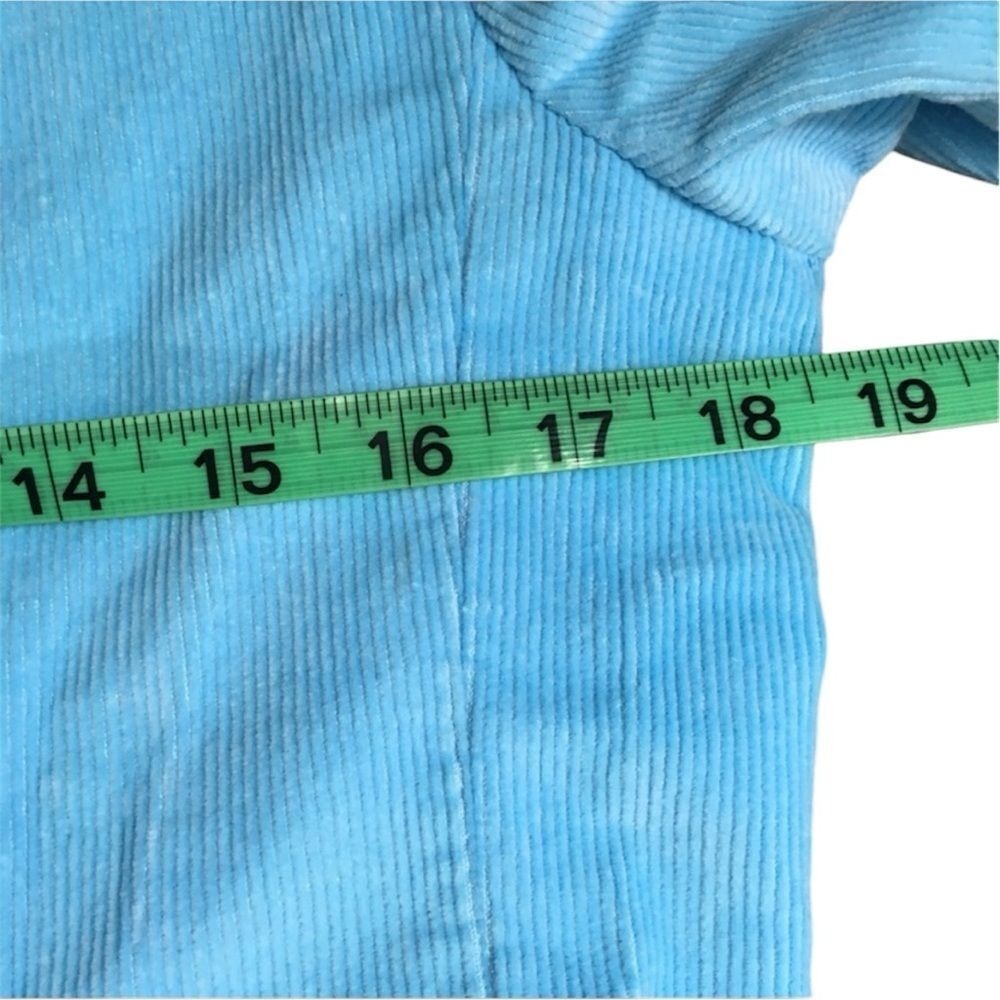 NWOT L.L. Bean Corduroy Blazer Jacket 6 Petite Blue 3 Button Cotton Spandex - Picture 5 of 11